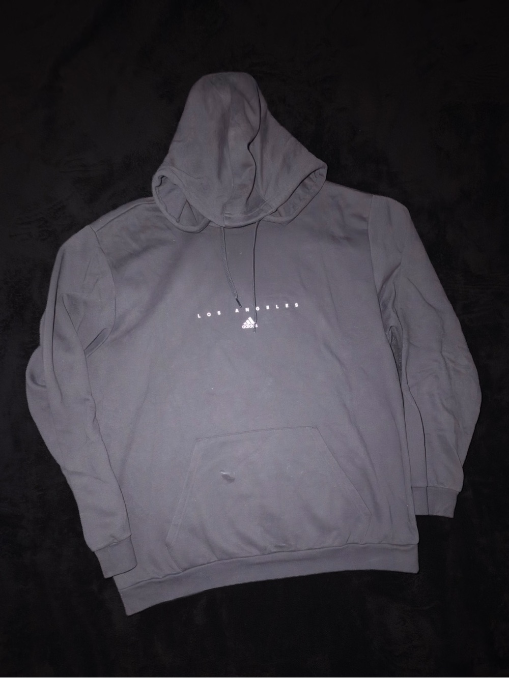Adidas LA Graphic Hoodie Black Men’s L IN6388 Los Angeles